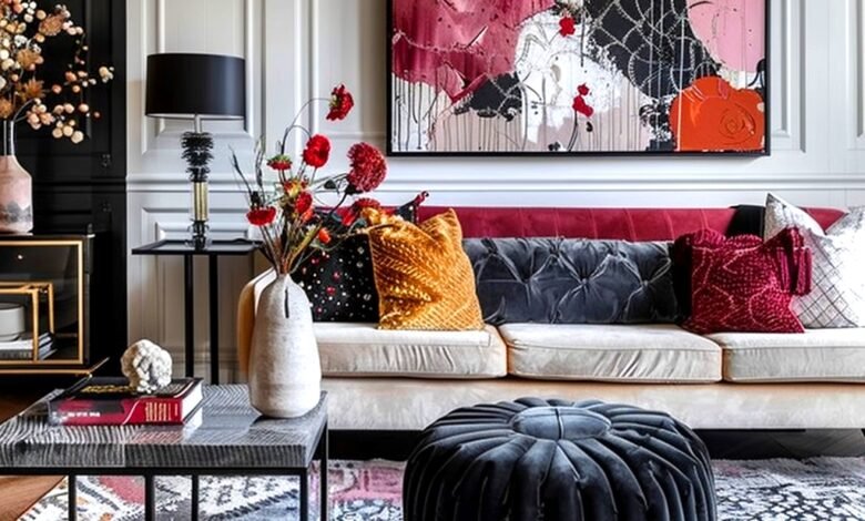 mix textures and patterns